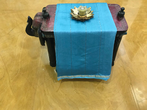 Order Chanderi Saree in Blue | Elegant and Stylish Cotton Saree for Every Occasion

