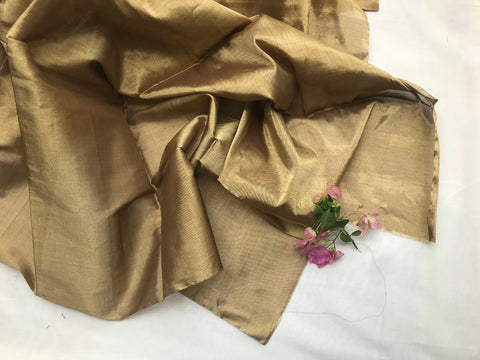 Order Chanderi Fabric In Golden Zari - By Vinusto