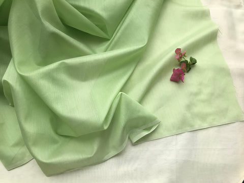 Chanderi Fabric in Pista Green