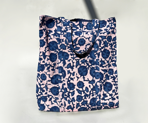 Handblock Printed Tote Bag