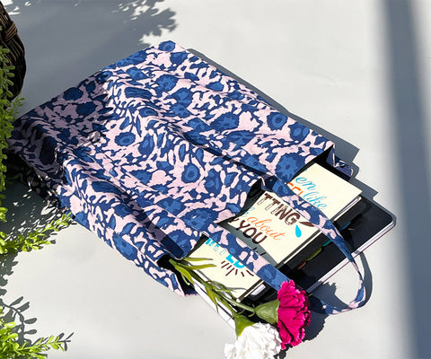Handblock Printed Tote Bag
