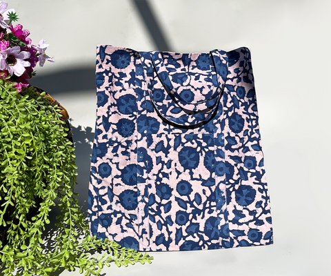 Handblock Printed Tote Bag