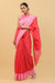 Pink With Gold Strips Handwoven  Chanderi Saree