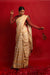 Handcrafted Gold Stripe & Ivory Zari Saree (Handloom)